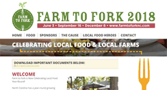 Desktop Screenshot of farmtoforknc.com